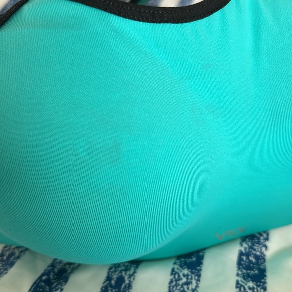 VSX Sport SPORTS BRA size 32DD TEAL/ BLACK adjustable - Picture 3 of 9